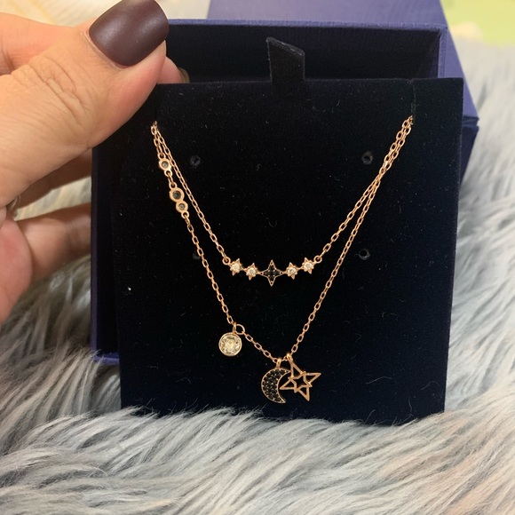 Swarovski Jewelry - 😍SOLD😍Swarovski moon necklace set